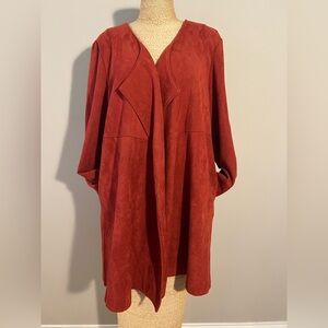 JOH Red Women's ultra suede Jacket